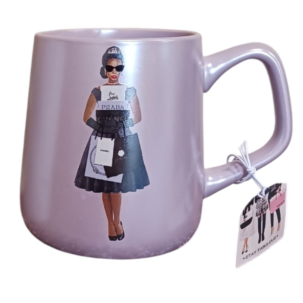 (2) Amanda Greenwood Luxury Homage Mugs Fashionista Bicycle Balloons - Picture 4 of 11